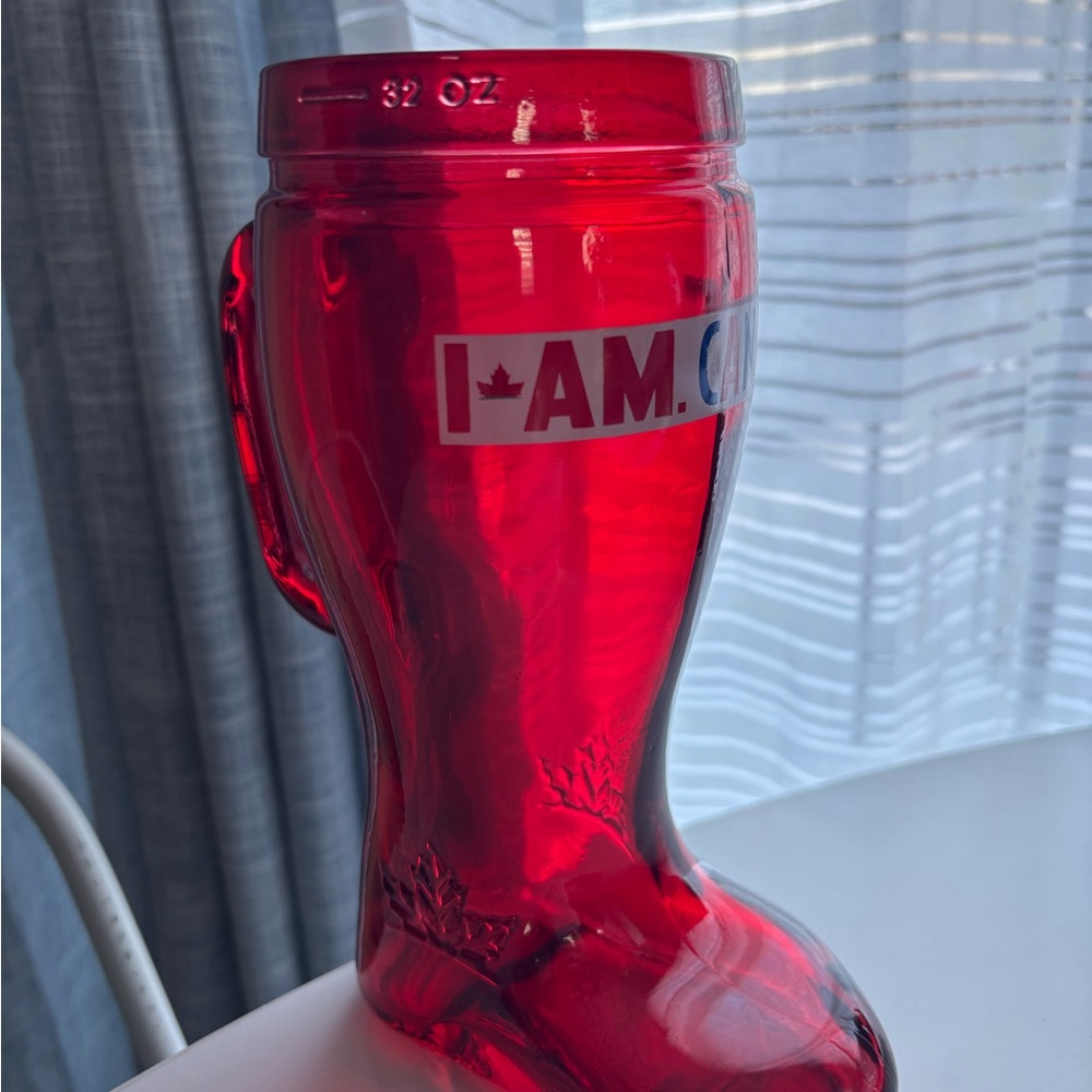Molson red beer stein (1)